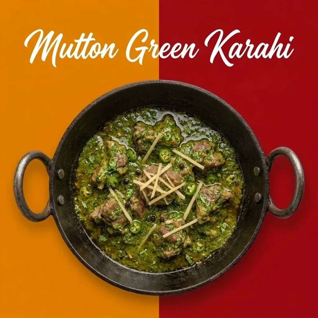 Mutton Green Karahi